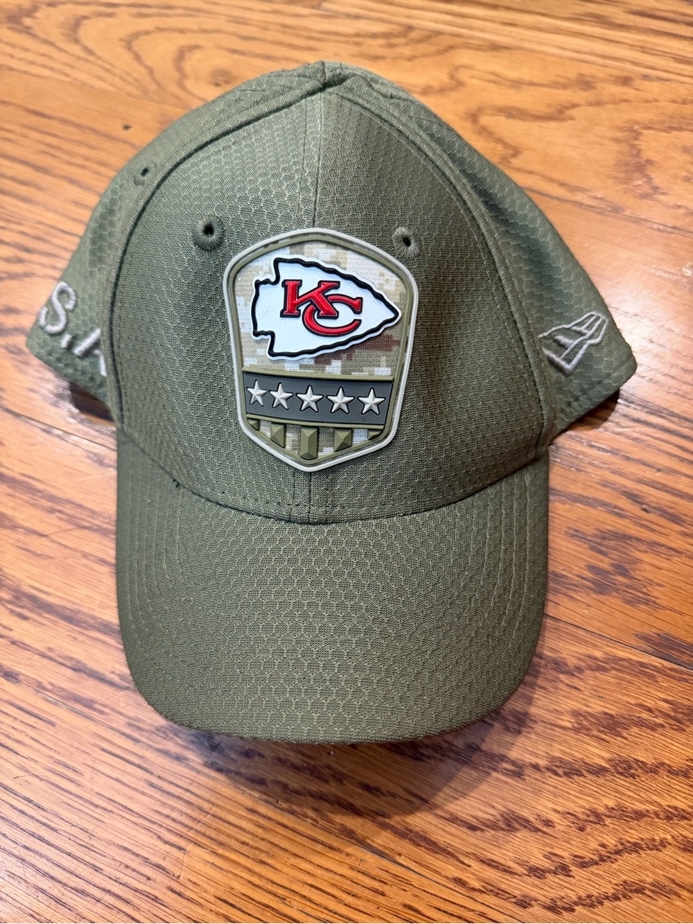 New Era Kids Kansas City Chiefs Olive Green Patch Cap